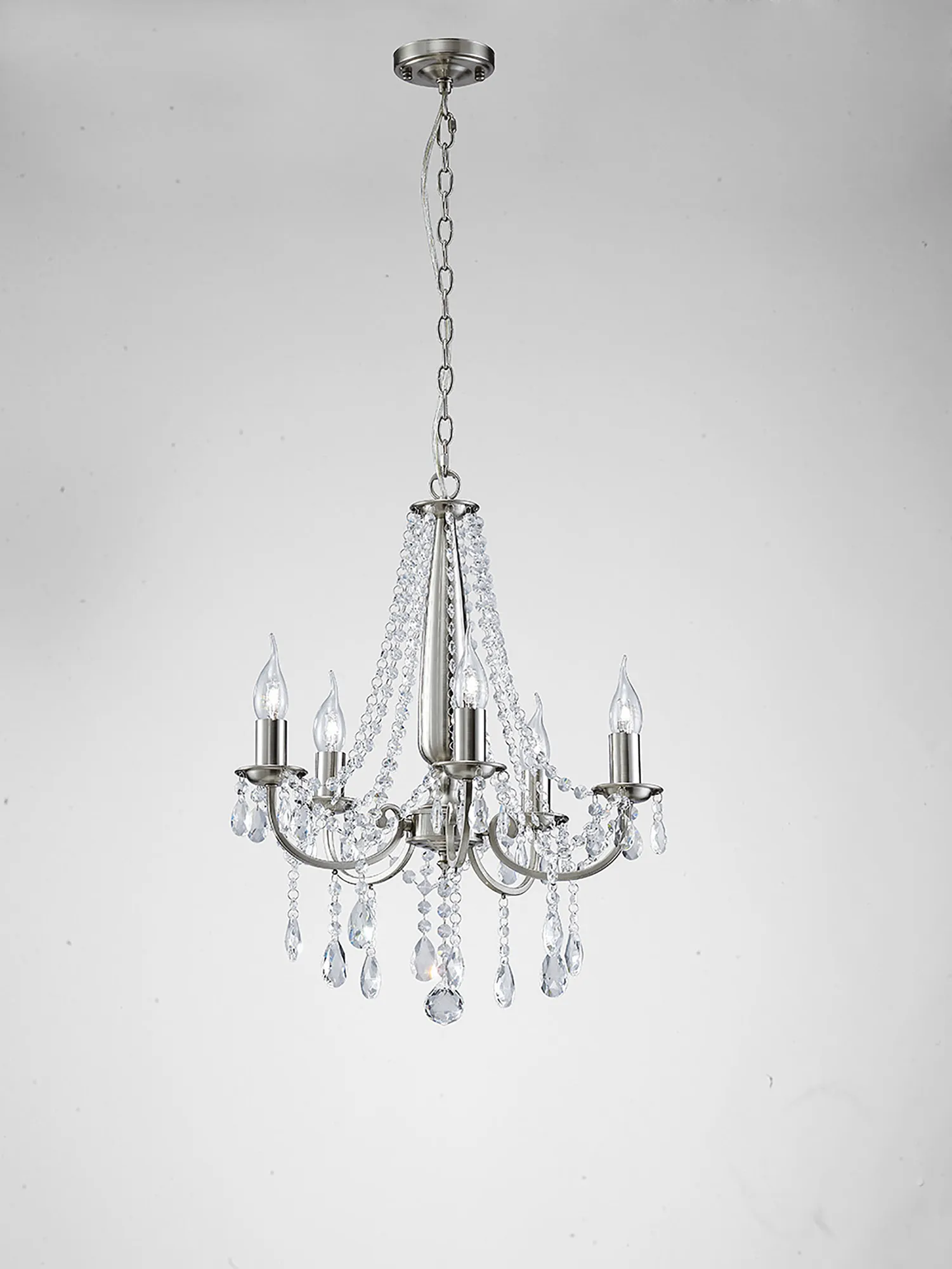 Kyra Crystal Ceiling Lights Diyas Multi Arm Crystal Fittings